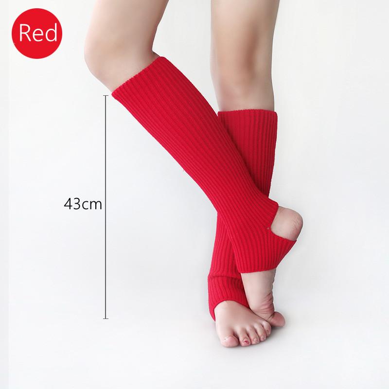 10 цветов, 2 размера, чехол для ног для взрослых, балетных танцев, защита пятки, вязаные шерстяные теплые носки для йоги, чулки