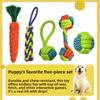 Dog Teething and Biting Cotton Rope Toys, Small and Medium-sized Dog Toys, Knot Toys, Frisbee Sets, Pet Supplies