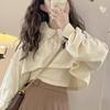 Japanese Kawaii Sweet Two Piece Blouses Women Long Sleeve Korean Fashion Cute Tops Female Lace Casual Designer Loose Clothing 2024