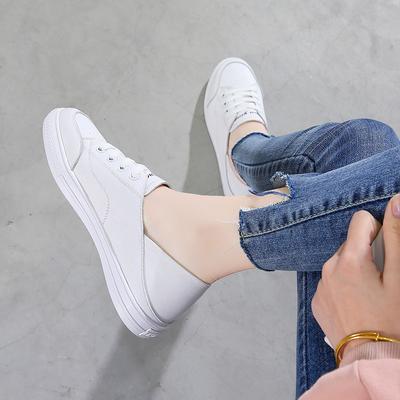 Кожаные белые туфли для двоих, женская обувь, новые осенние универсальные кожаные студенческие лоферы из мягкой кожи с неглубоким носком