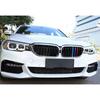 For BMW 5 Series 2018- ABS 3-Colors Front Bumper Mesh Grill Grille Strip 3X