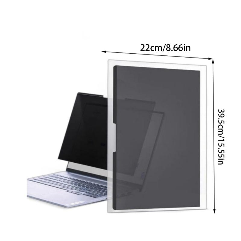 Магнитная пленка для конфиденциальности ноутбука 12-17 дюймов, не требует клея, защищает от подглядывания, прозрачный дисплей, ПЭТ-фильтр конфиденциальности