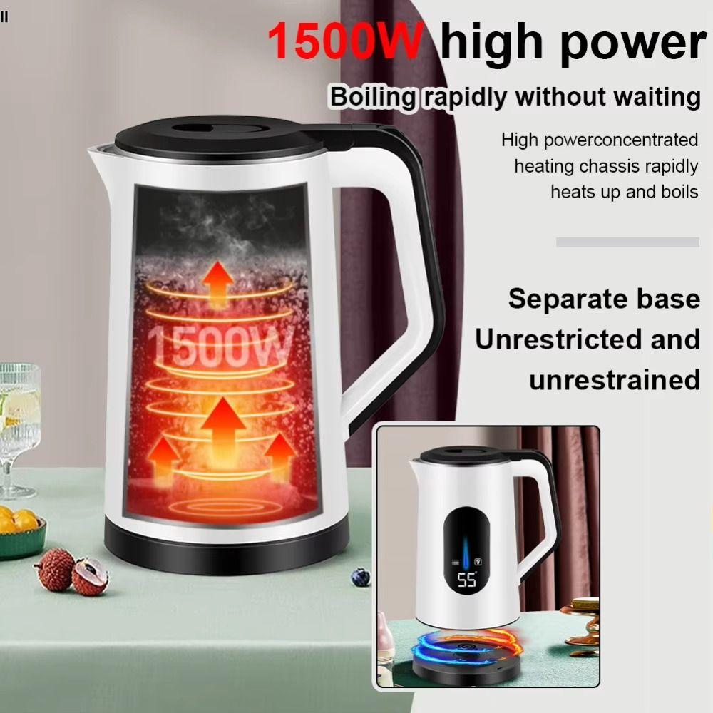 Fast Boil Electric Tea Kettle 2.2L Hot Water Kettle Water Heater Electric Kettle  Office