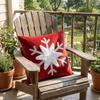 Christmas-themed Snowflake Cushion Pillowslip Unfilled Xmas Sofa Pillowcase  Christmas