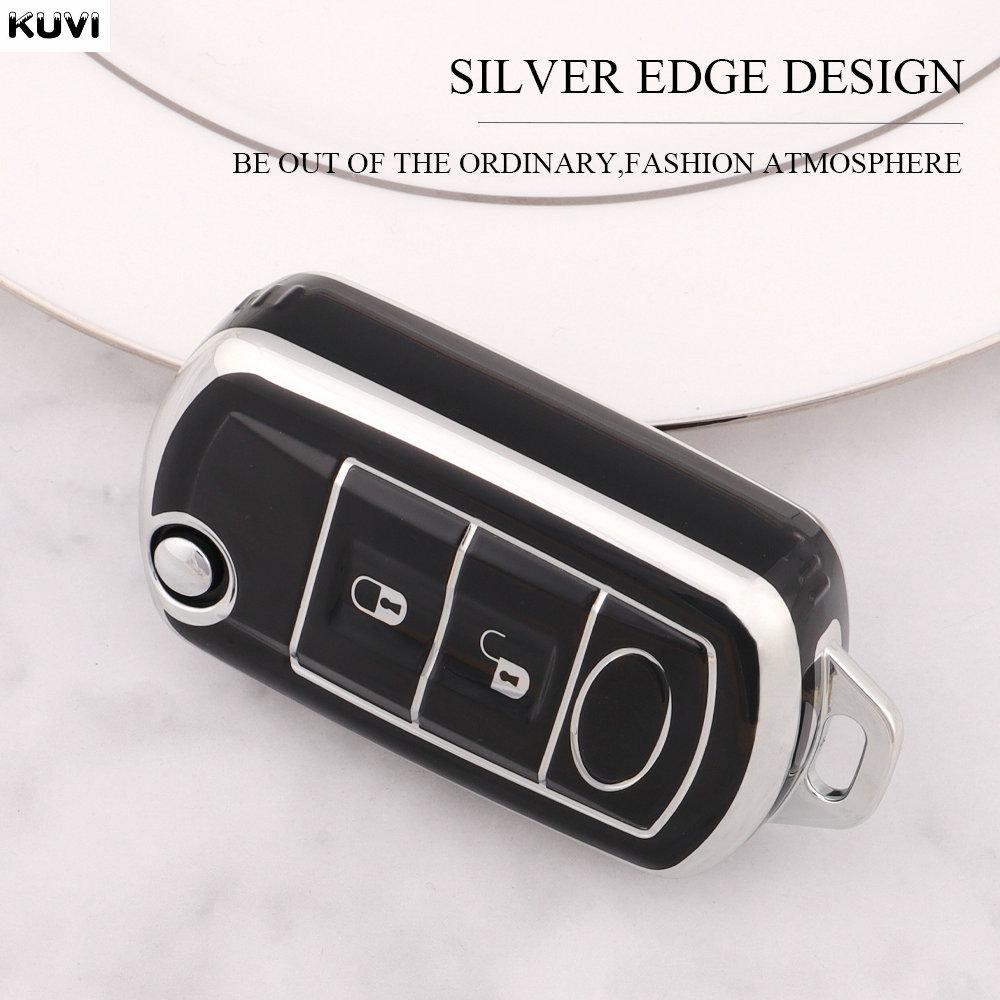 Новый чехол для автомобильного выкидного ключа из ТПУ для Land Rover Range Rover Sport LR3 Discovery 3 с 3 кнопками, сумка-брелок с портом, аксессуары