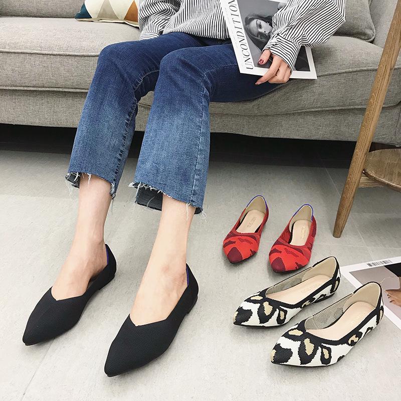 «Женские туфли-слипоны Princess Pointed Woven Slip-On 2023 года — мягкие, удобные, повседневные туфли на плоской подошве большого размера»
