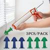 Зеленый набор инструментов для герметизации 3 шт. Силиконовые насадки-аппликаторы Пластиковые инструменты для заделки швов для кухни, ванной комнаты, окна