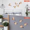 Flying Birds Wall Art Wood Toilet Sign Home Bathroom Wall Decor Decorative Restroom Sign Accessories