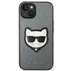 Чехол для iPhone 14 Plus Karl Lagerfeld Hardcase Saffiano Серебристый