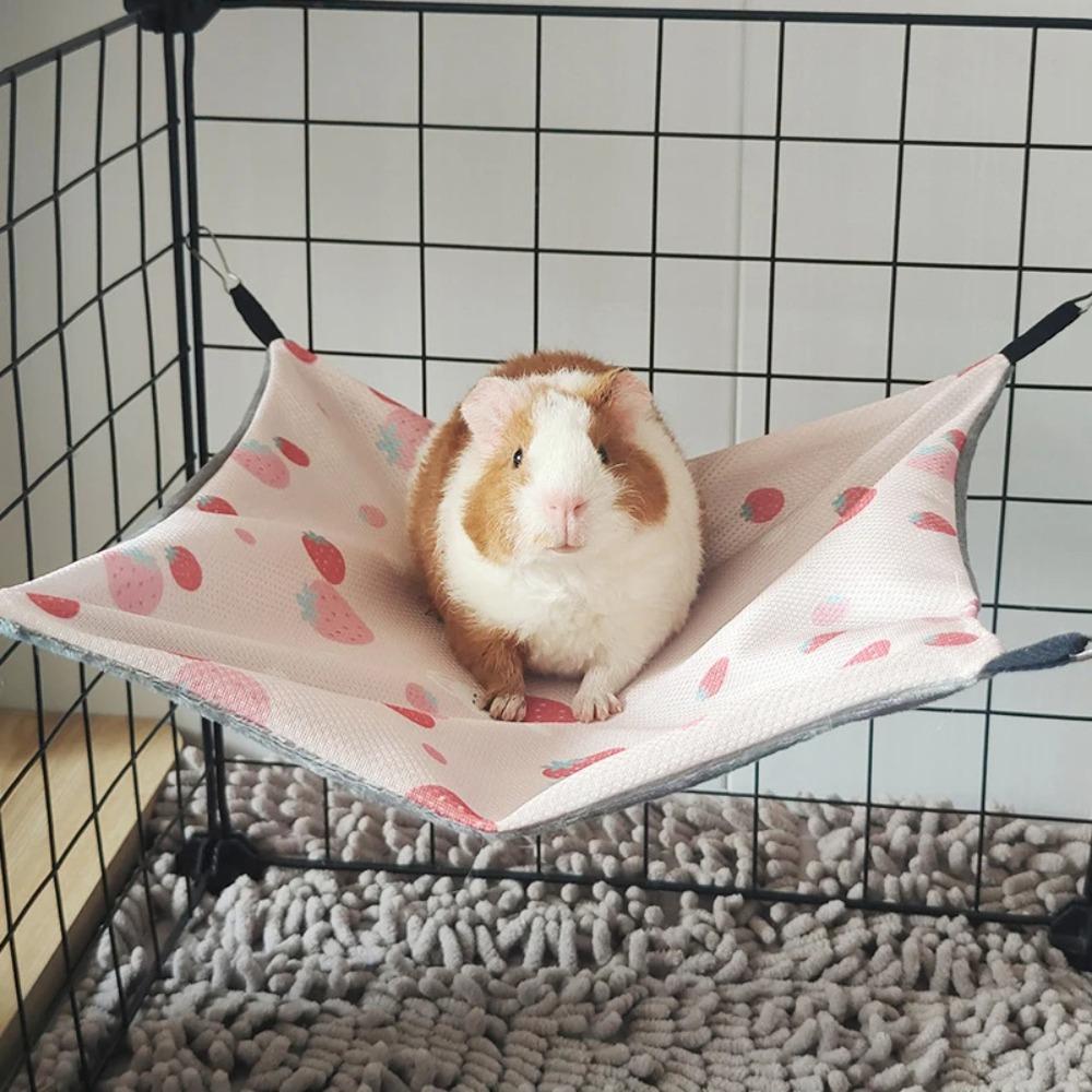 Ice Silk Guinea Pig Hammock Double-sided Small Pet Supplies Lovely Hamster Hammock