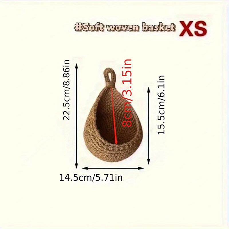 1 шт. натуральная веревка кухонная ручная плетеная корзина для хранения дома настенная корзина для хранения овощей корзины для картофеля цветов фруктов