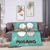 Cute Anime M-Molangs Blankets Velvet Spring/Autumn  Multi-function Lightweight Thin Throw Blankets for Bedding Couch Bedspreads