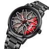 SKMEI 1990 Men"s Watch 30m Water Resistant Quartz Mineral Hardened Glass Skeletonized Concept Dial