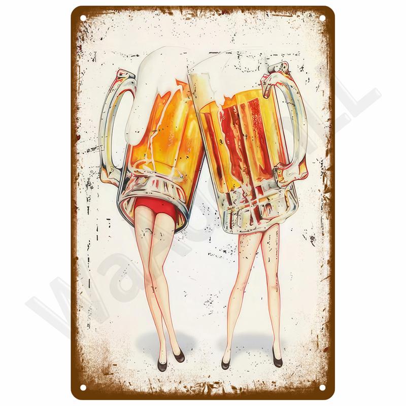 Vintage Room Decoration Home Decor Items Tin Signs Aesthetic Men Bedroom Metal Signs Retro Metal Plate Posters Wall Art Mural