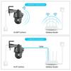 2025 Новая камера WIFI PTZ 4K 8MP с двумя экранами, бинокулярная камера с искусственным интеллектом, автоматическое отслеживание, безопасность видеонаблюдения, интеллектуальное ночное видение, мониторинг на открытом воздухе