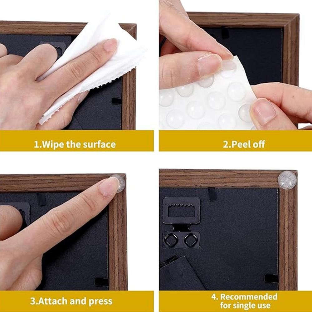 50Pcs/Sheet Rubber Silicone Anti-collision Particle Self Adhesive Transparent Furnitures Bumper Pad Door Cabinet Toilet Drawer