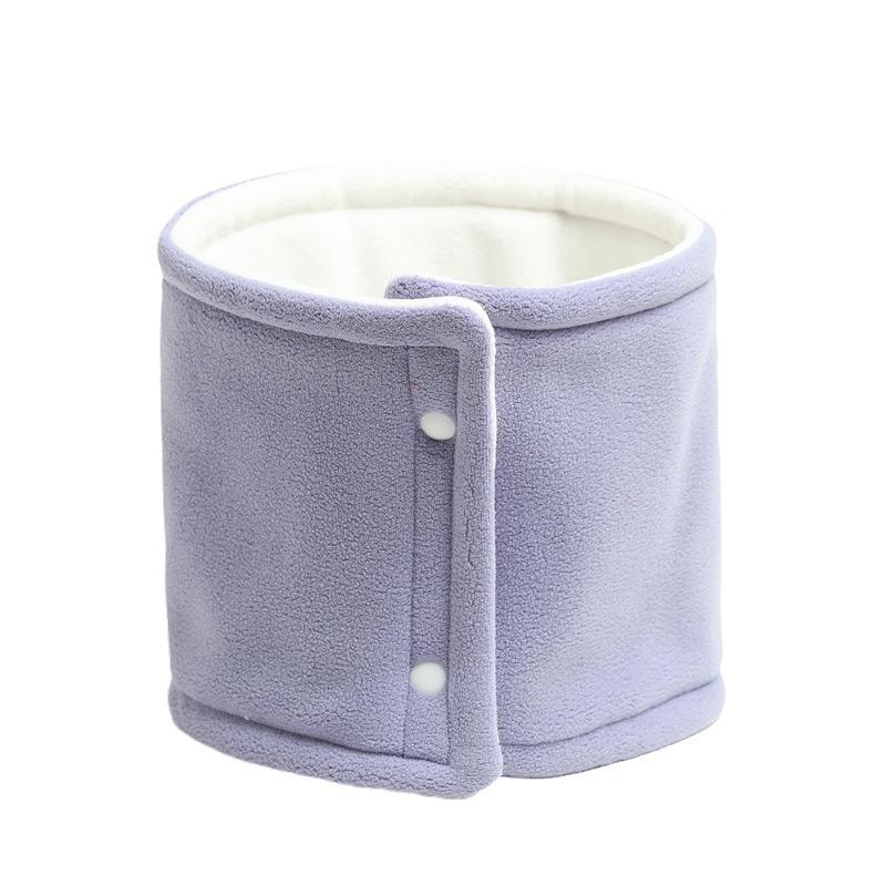 Двухслойный шарф, зимняя новая защита от тепла для мужчин и женщин, пуловер для шейного отдела позвоночника, шейный платок, однотонный шерстяной вязаный утолщенный шарф