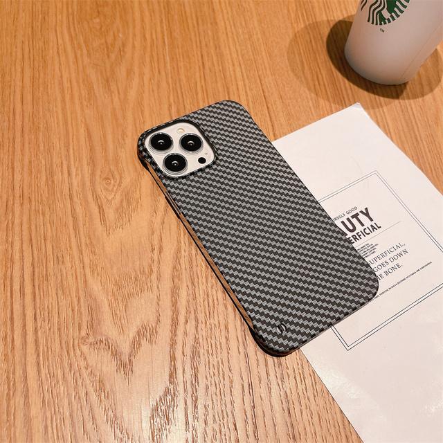 Матовый безрамочный чехол из углеродного волокна для Iphone 12 13 Mini 11 Pro Max X Xs Xr 7 8 Plus Se 3 Business, противоударный ультратонкий чехол
