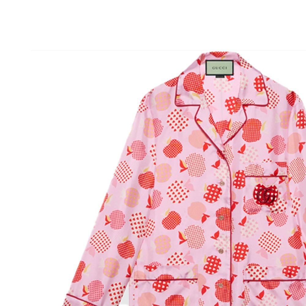GUCCI Shirts Women's Pink Cuban Collar Moderate Other 663366-ZAHB7-5943