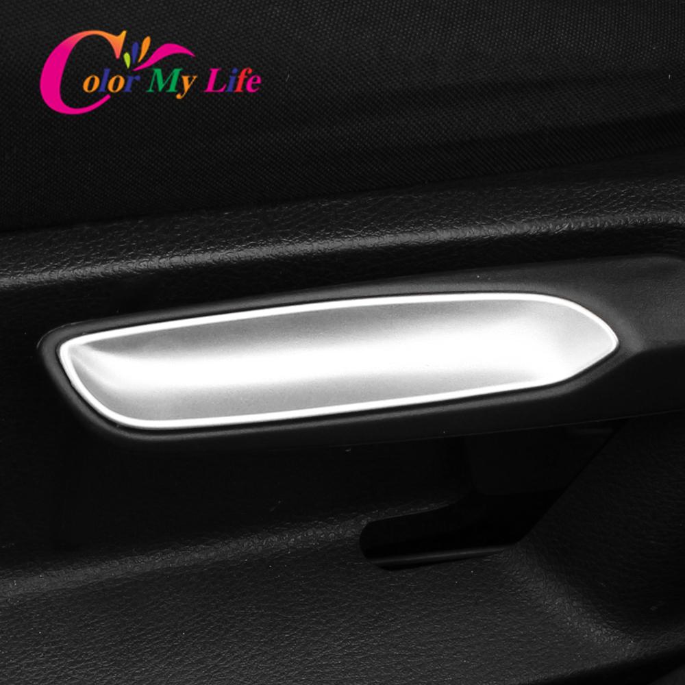 Color My Life, 2 шт./компл., ручка регулировки автомобильного сиденья из АБС-пластика, накладка для Volkswagen VW Golf 7 MK7 LHD 2013 - Аксессуары