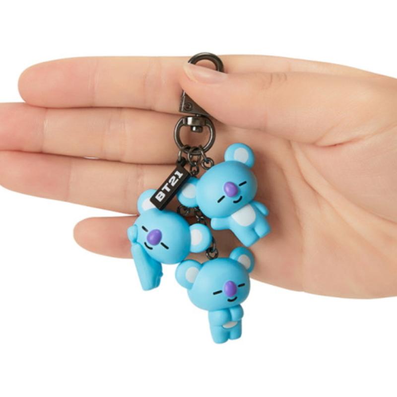 Официальный брелок для ключей BTS BT21 Wageul Wageul, брелок для ключей, аутентичный