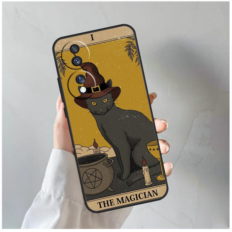 Чехол для телефона 'Кошка-ведьма' для Honor X8b X9b X8 X9 X6a X7a X8a X9a Honor Magic 6 Pro 5 Lite 50 70 90
