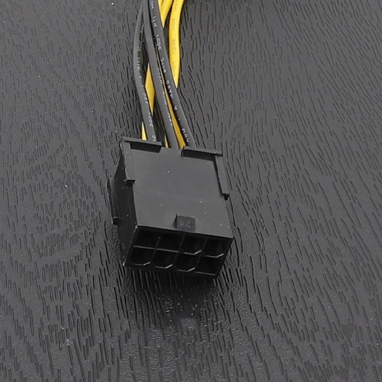 Кабель-адаптер питания 8PIN для видеокарты на Sata с платой-конвертером понижения и стабилизации напряжения