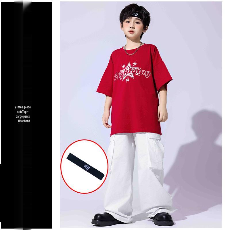 Hip Hop Style Street Dance Costumes for Kids: Trendy Summer Jazz Dance Outfits for Boys and Girls