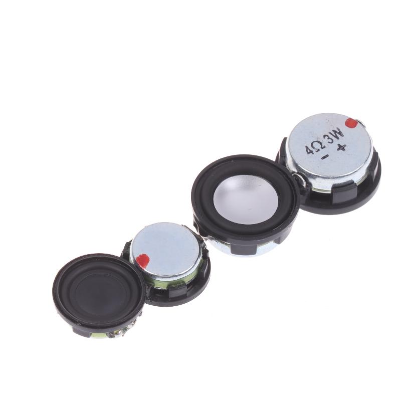 2Pcs 20/24Mm 4 Ohm 3W Mini Sound Speakers Round Bass Speaker Home Theater Loudspeaker Portable Diy Speakers