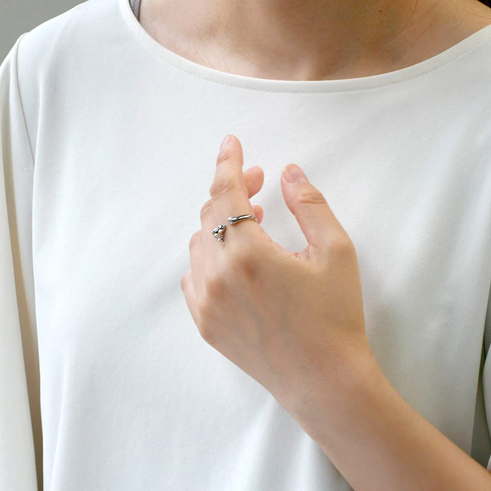 Кольцо Счастье Снупи по размеру Кольцо с бриллиантом Серебро СНУПИ [Jplus] #11 (Эквивалент 9-13