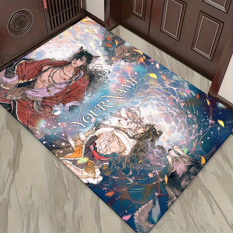 Name Custom Xie Lian and Hua Cheng Carpet Rug for Living Room Bedroom Home Sofa Decoration,Kids play Non-slip Floor Mat