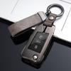 Для Volkswagen MK7 GTI 7 Golf 7 Golf R Skoda Octavia A7 SEAT складной дистанционный брелок кожаный металлический чехол для ключей от автомобиля для VW брелок