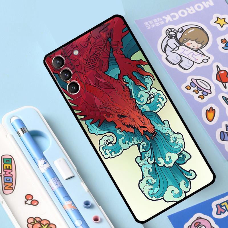 Dragon Cool Art Case For Samsung Galaxy S23 S22 Ultra S21 Plus S8 S9 S10 Note 10 20 Ultra S20 FE S21 FE Cover