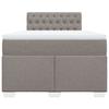 Maison Exclusive - Sommier à lattes de lit avec matelas Taupe 120x200 cm Tissu