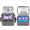 Двухслойная термосумка большой емкости, коробка-холодильник для бенто, сумки для обеда, изолированный контейнер для пикника и еды для работы, портативный