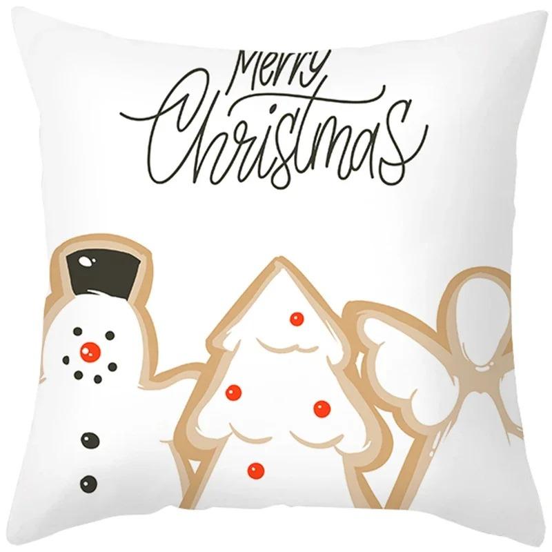 Наволочки с рождественской тематикой Аксессуары для автомобиля Офис Санта-Клаус Гостиная Диван Домашние наволочки