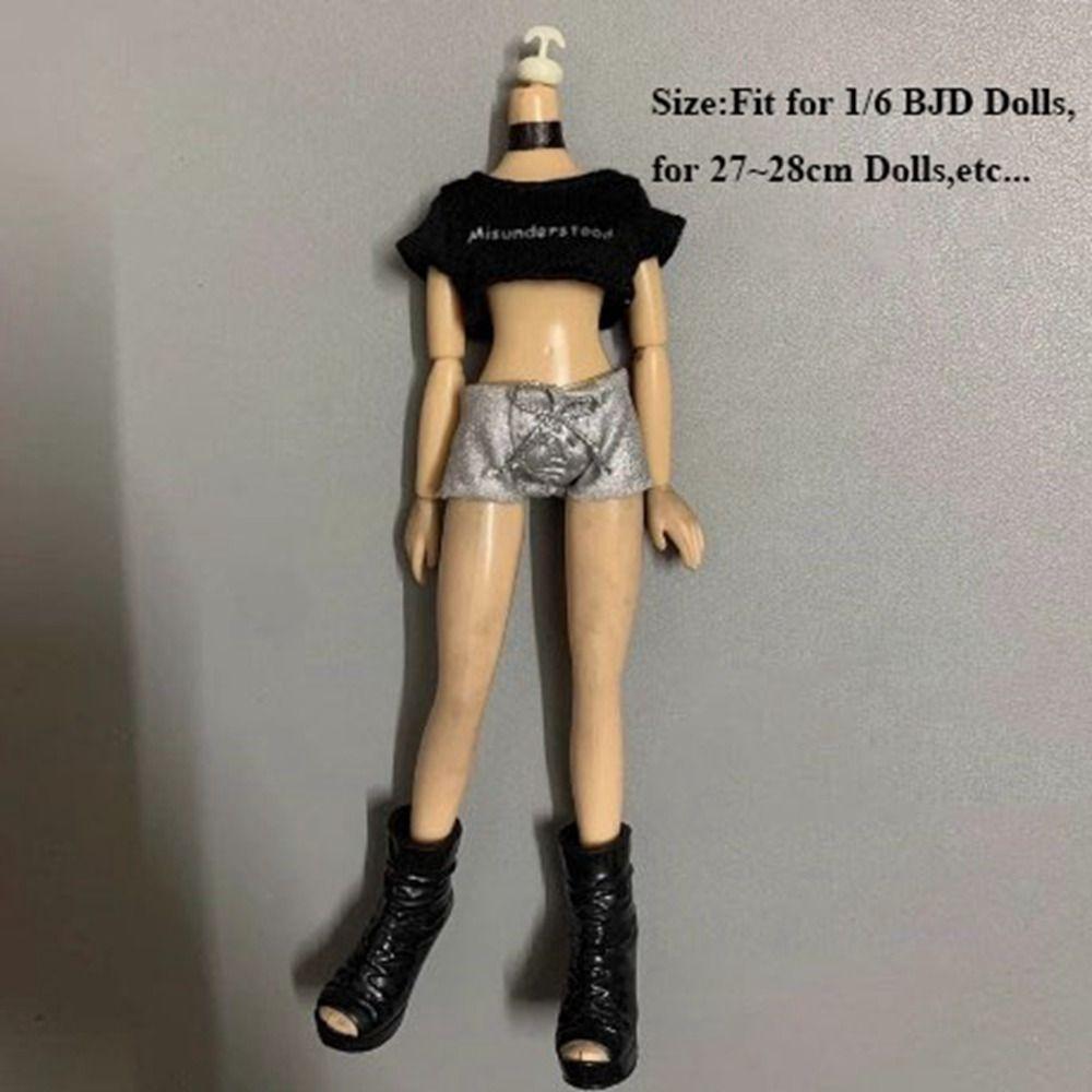 Casual Wears Doll Outfit Skirt Fashion T-shirt Pants Doll Dresses Clothes for 1/6 BJD 27~28cm Doll