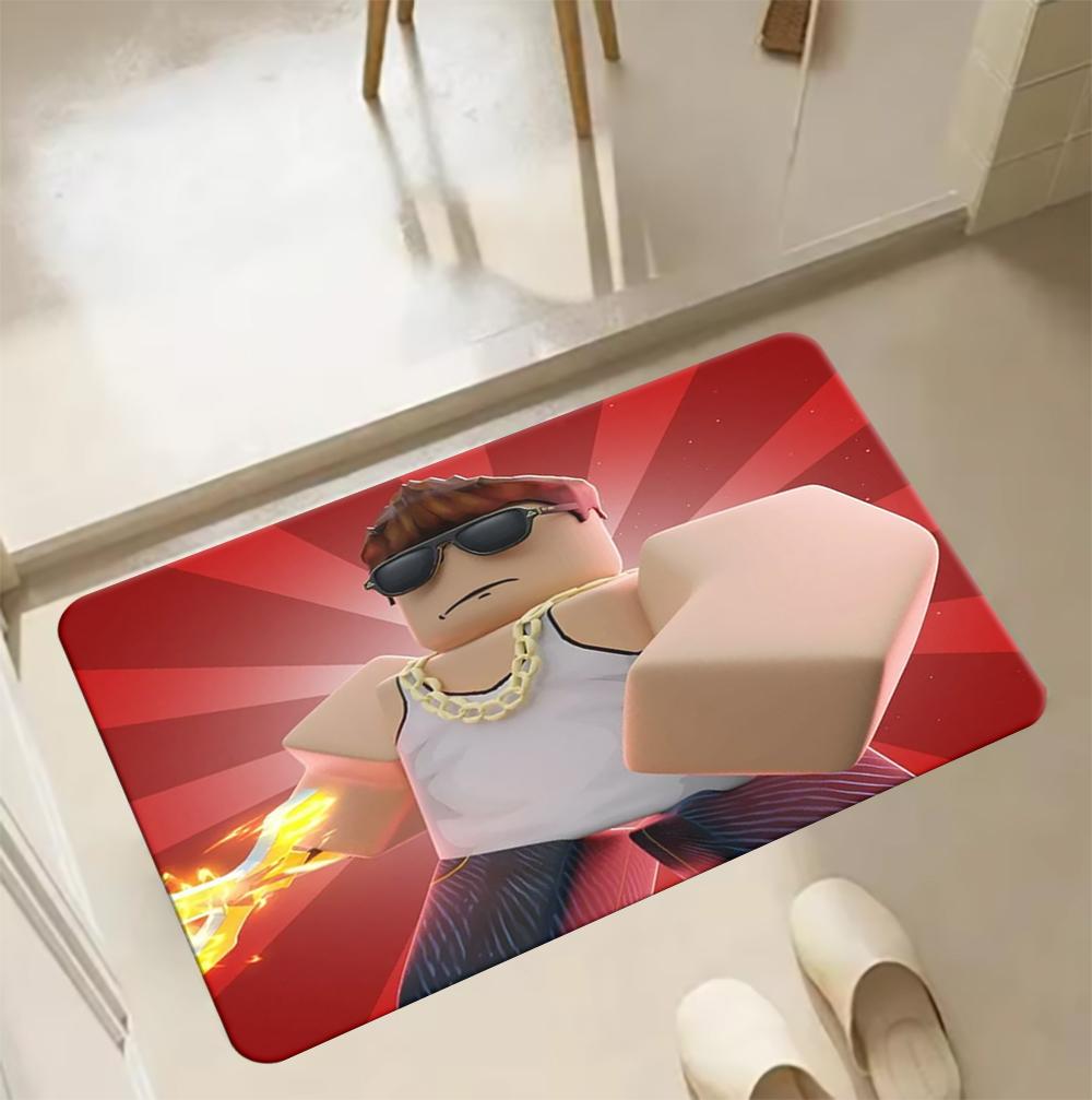 ROBLOX Creative Printed Carpet for Living Room Home Leisure Area Anti-slip Rug Bedside Soft Floor Mats Indoor Extrance Doormat