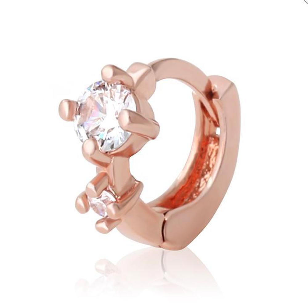 Amy 14K Gold Needle Cubic Rose Gold Ring Piercing (S8539489)