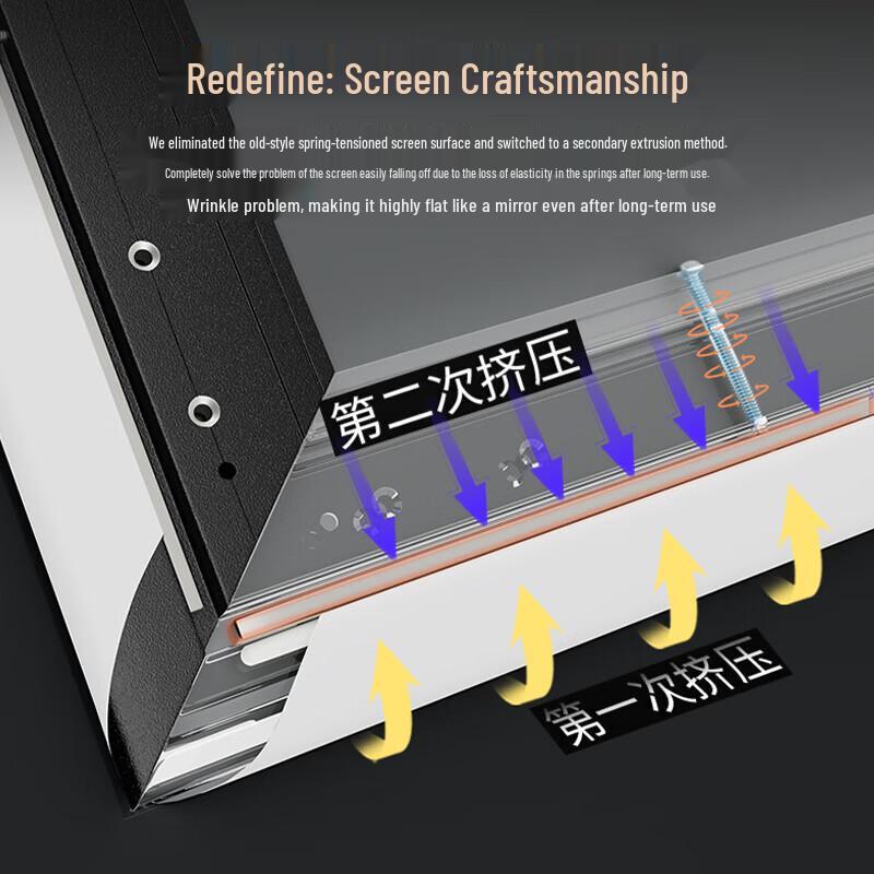 IN&VI 100-inch 16:9 HD Wall-Mounted Projector Screen