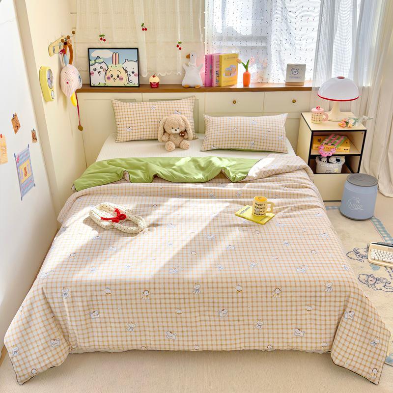 Охлаждающее летнее одеяло класса А для младенцев из стираного хлопка и соевого волокна