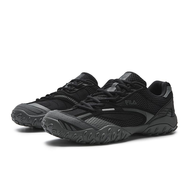 Fila ECHAPPE 2 Устойчивые к истиранию, Дышащие, Легкие Низкие Повседневные Кроссовки Мужские Gallant Черный/Теневой Черный Серый F12M612164FBD