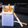Portable White Plastic Cigarette Case - Flip Top, 20-Cigarette Capacity, Anti-Pressure Design