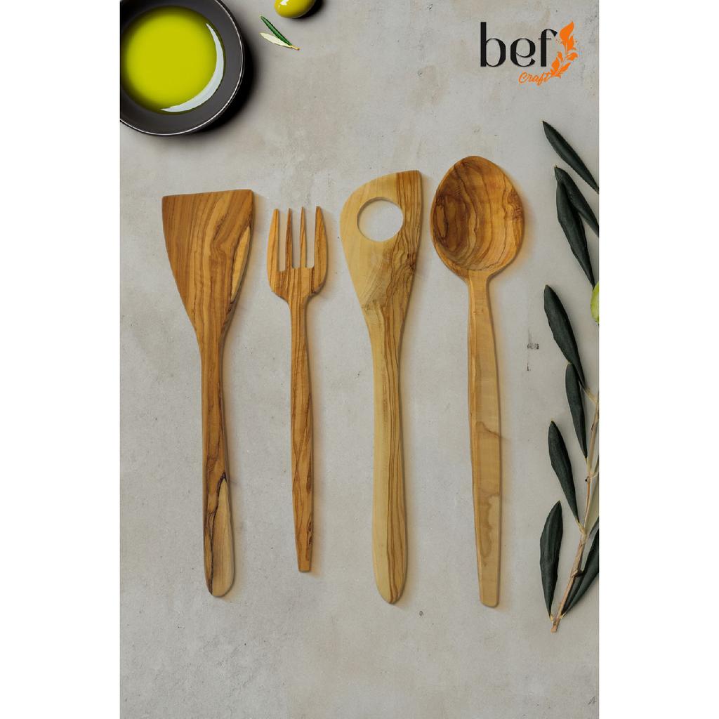 Wooden Spoon Tablespoon Wooden Serving Set Set Olive Wood Kitchen Utensils Dinnerware