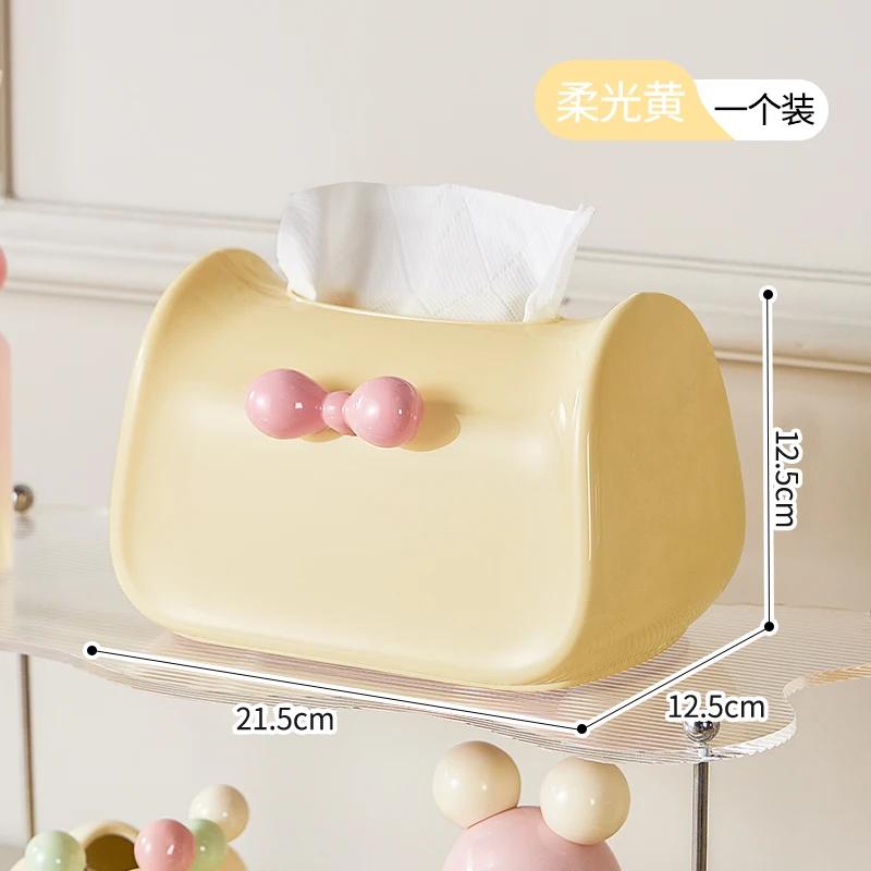 Коробка для салфеток Dopamine, украшение для дома, модная коробка для салфеток, креативный настольный компьютер с расширенными функциями, симпатичные инструменты для хранения бумаги