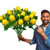 Handmade Artificial Lemon Branches DIY Fake Plants Simulation Lemon Fruit  Wedding Party Supplies