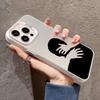 Art Hug Sexy Silhouettes Phone Case For iPhone 15 13 12 11 14 Pro Max Mini XR XS 7 8 Plus SE Plating Matte Lens Protection Cover
