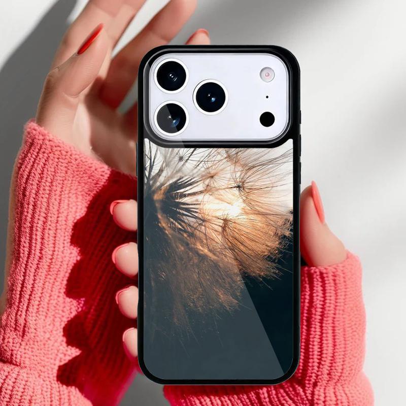 Летающий чехол для телефона с цветком одуванчика для iPhone 17 16 15 14 13 Pro Max Задняя крышка для 12 11 Pro Coque