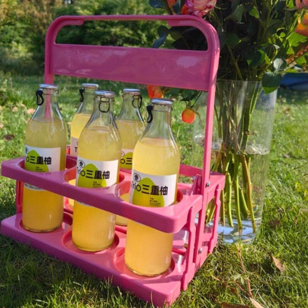 1Pcs Basket Cup Organizer Beer Bottle Carrier Bar Beverage Display Drink Holder New Beer Rack