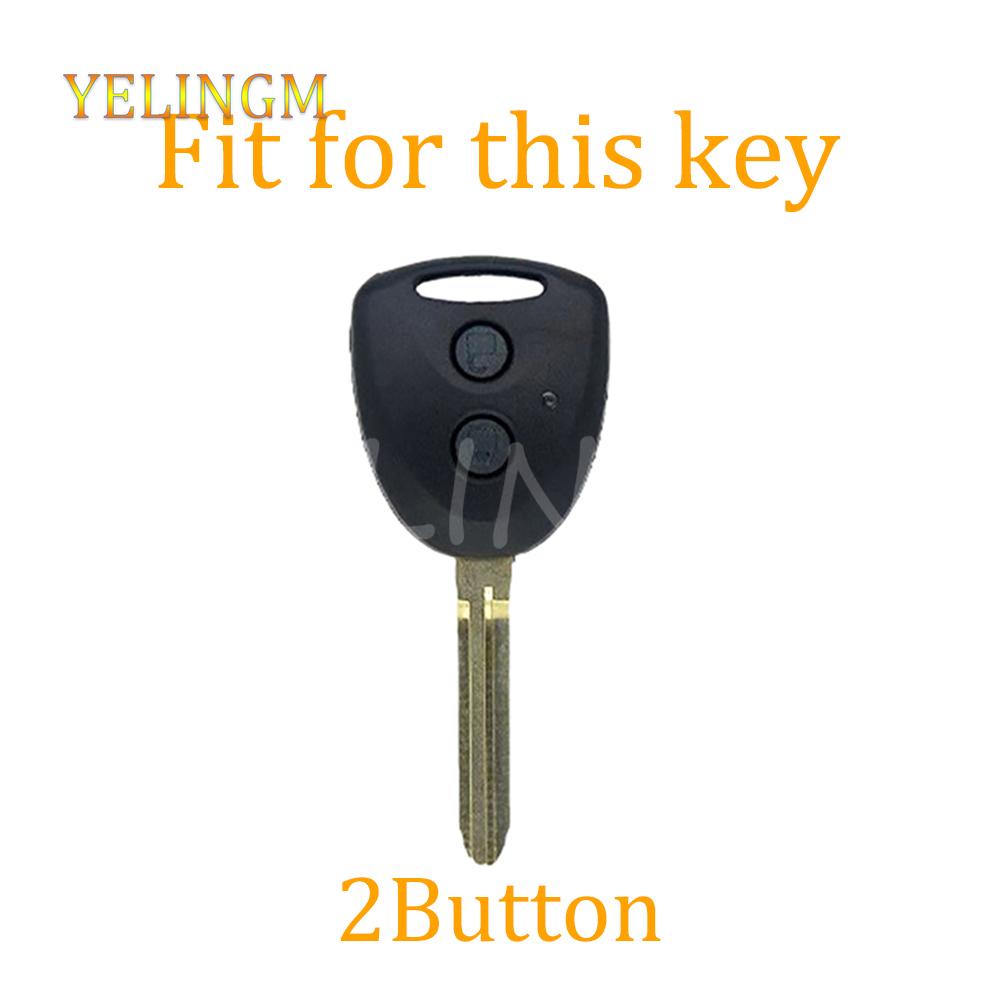 2 Кнопки Для Toyota Grand New Avanza Daihatsu Xenia Perodua Alza Myvi Axia Perodua ТПУ Чехол Для Ключа Автомобиля Пульт Дистанционного Управления